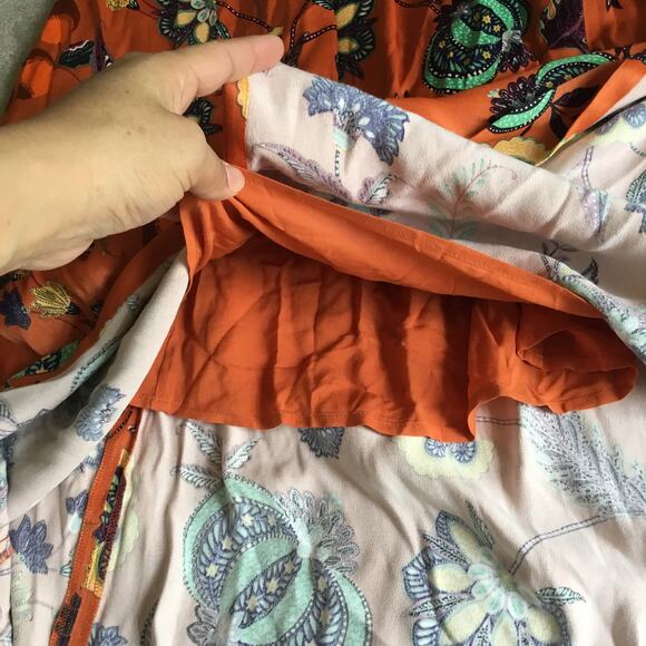 Maeve Orange Floral Maxi Dress - Picture 6 of 8